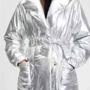 kate spade Silver Puffer Jacket